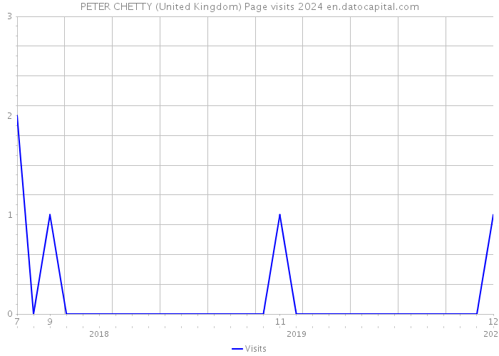 PETER CHETTY (United Kingdom) Page visits 2024 