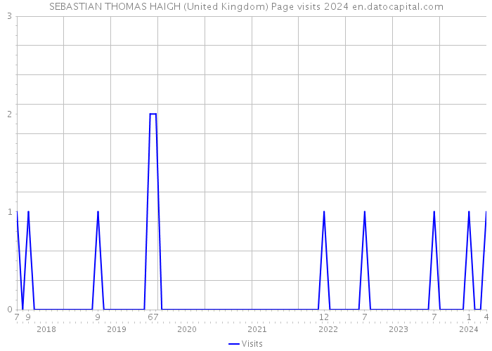 SEBASTIAN THOMAS HAIGH (United Kingdom) Page visits 2024 