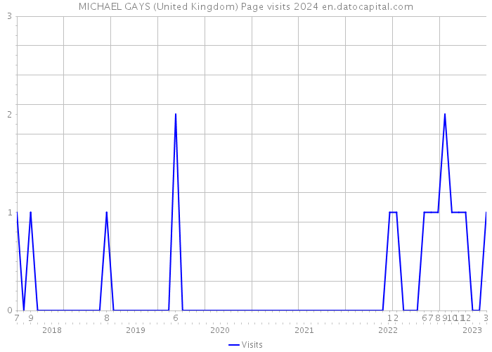 MICHAEL GAYS (United Kingdom) Page visits 2024 