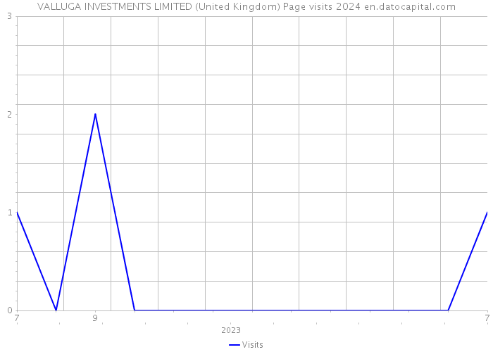 VALLUGA INVESTMENTS LIMITED (United Kingdom) Page visits 2024 