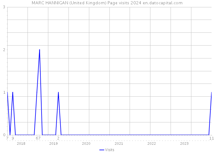 MARC HANNIGAN (United Kingdom) Page visits 2024 