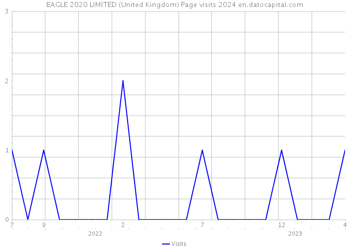 EAGLE 2020 LIMITED (United Kingdom) Page visits 2024 