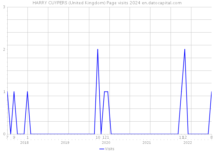 HARRY CUYPERS (United Kingdom) Page visits 2024 
