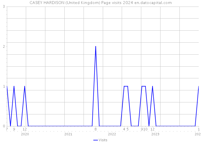 CASEY HARDISON (United Kingdom) Page visits 2024 