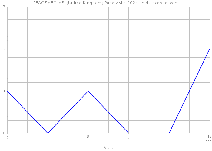 PEACE AFOLABI (United Kingdom) Page visits 2024 