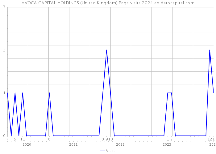 AVOCA CAPITAL HOLDINGS (United Kingdom) Page visits 2024 