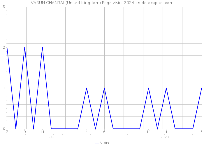 VARUN CHANRAI (United Kingdom) Page visits 2024 