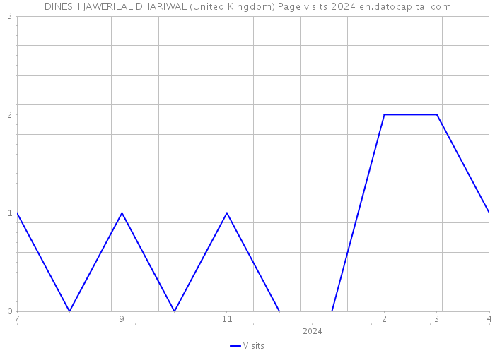 DINESH JAWERILAL DHARIWAL (United Kingdom) Page visits 2024 