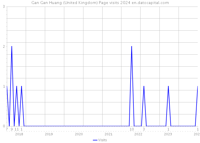 Gan Gan Huang (United Kingdom) Page visits 2024 