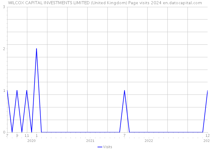 WILCOX CAPITAL INVESTMENTS LIMITED (United Kingdom) Page visits 2024 