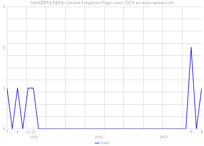SANGEETA DESAI (United Kingdom) Page visits 2024 