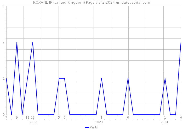 ROXANE IP (United Kingdom) Page visits 2024 