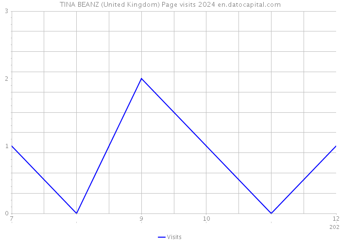 TINA BEANZ (United Kingdom) Page visits 2024 