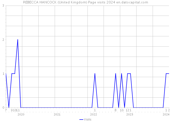 REBECCA HANCOCK (United Kingdom) Page visits 2024 