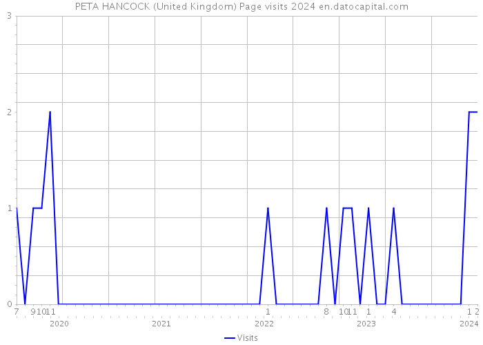 PETA HANCOCK (United Kingdom) Page visits 2024 