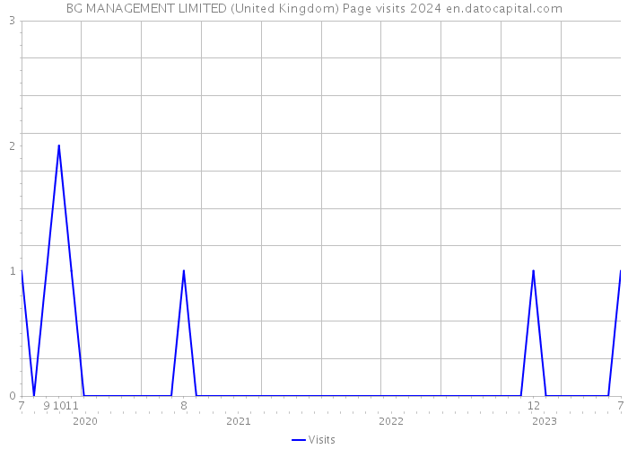 BG MANAGEMENT LIMITED (United Kingdom) Page visits 2024 