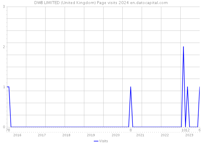 DWB LIMITED (United Kingdom) Page visits 2024 