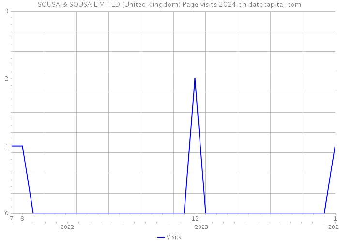 SOUSA & SOUSA LIMITED (United Kingdom) Page visits 2024 