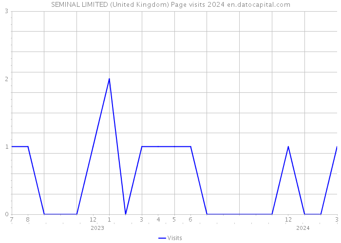 SEMINAL LIMITED (United Kingdom) Page visits 2024 