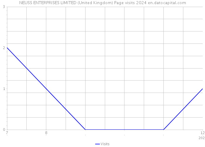 NEUSS ENTERPRISES LIMITED (United Kingdom) Page visits 2024 
