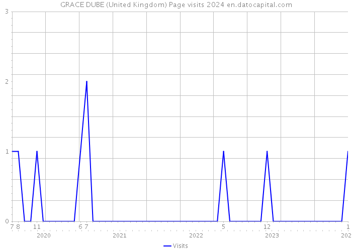 GRACE DUBE (United Kingdom) Page visits 2024 