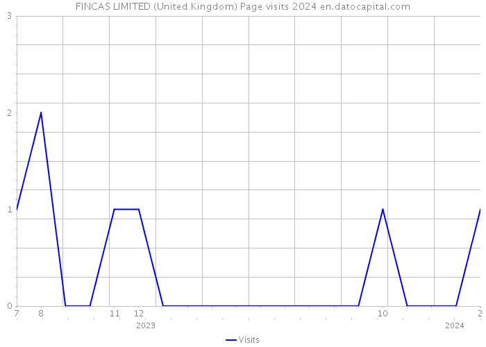 FINCAS LIMITED (United Kingdom) Page visits 2024 