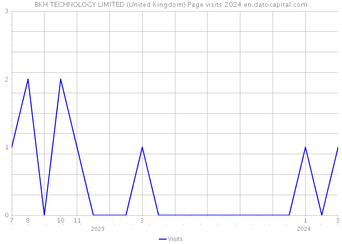 BKH TECHNOLOGY LIMITED (United Kingdom) Page visits 2024 
