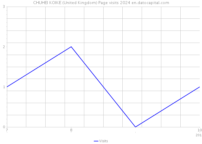 CHUHEI KOIKE (United Kingdom) Page visits 2024 