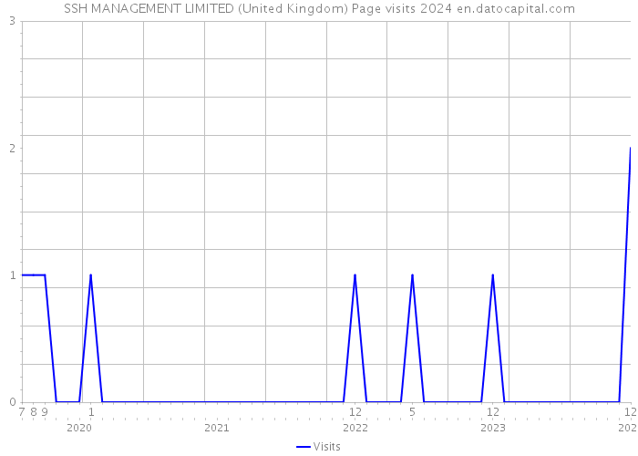 SSH MANAGEMENT LIMITED (United Kingdom) Page visits 2024 