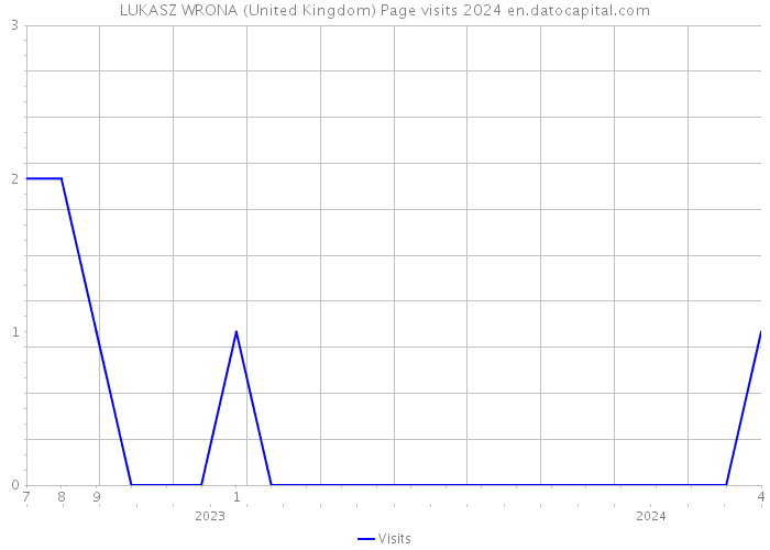 LUKASZ WRONA (United Kingdom) Page visits 2024 