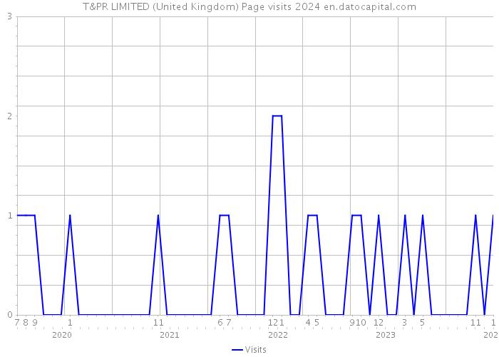 T&PR LIMITED (United Kingdom) Page visits 2024 