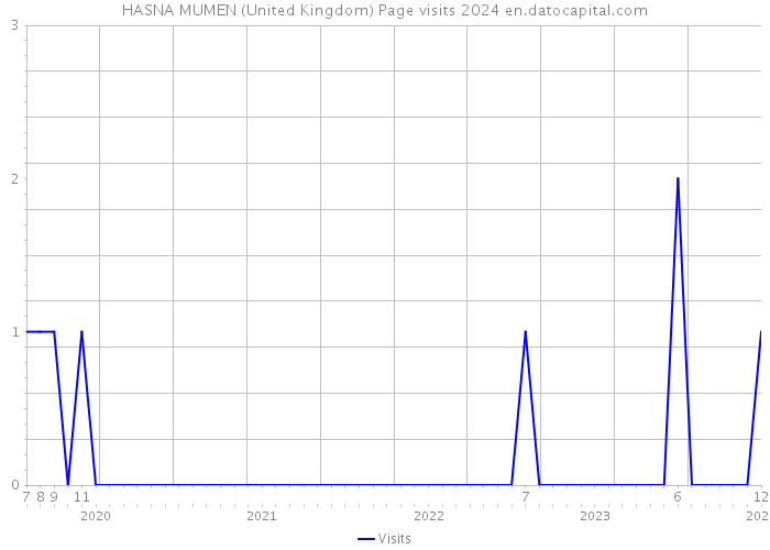 HASNA MUMEN (United Kingdom) Page visits 2024 
