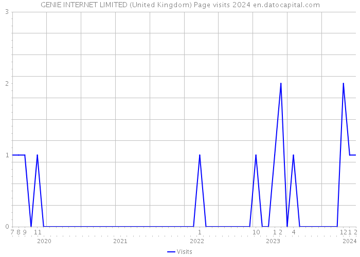 GENIE INTERNET LIMITED (United Kingdom) Page visits 2024 