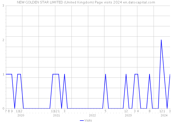 NEW GOLDEN STAR LIMITED (United Kingdom) Page visits 2024 