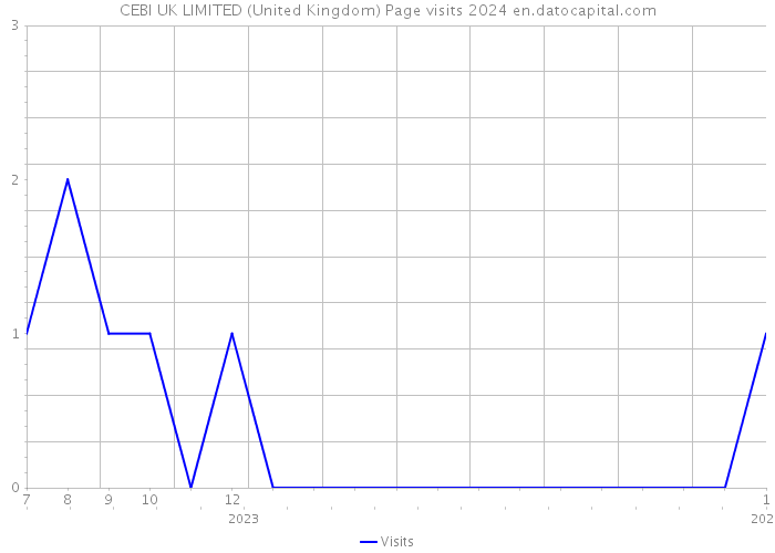 CEBI UK LIMITED (United Kingdom) Page visits 2024 