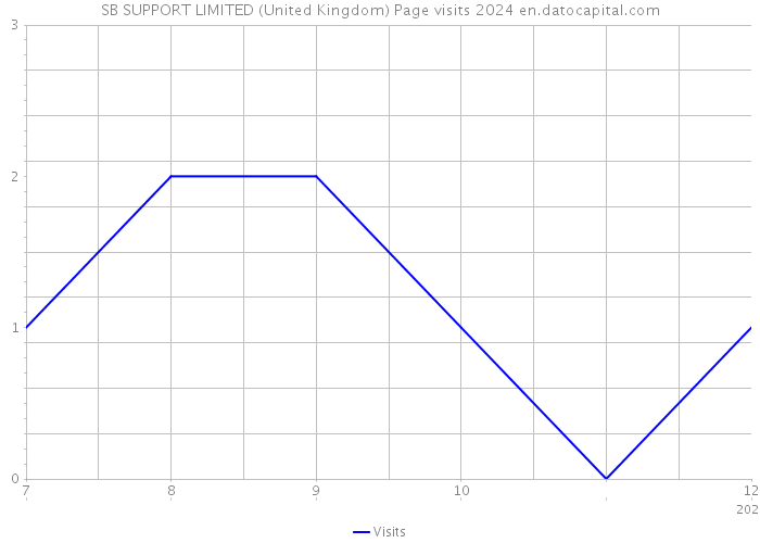 SB SUPPORT LIMITED (United Kingdom) Page visits 2024 
