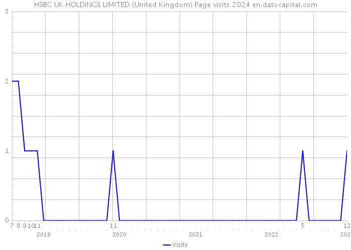 HSBC UK HOLDINGS LIMITED (United Kingdom) Page visits 2024 