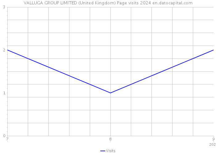 VALLUGA GROUP LIMITED (United Kingdom) Page visits 2024 