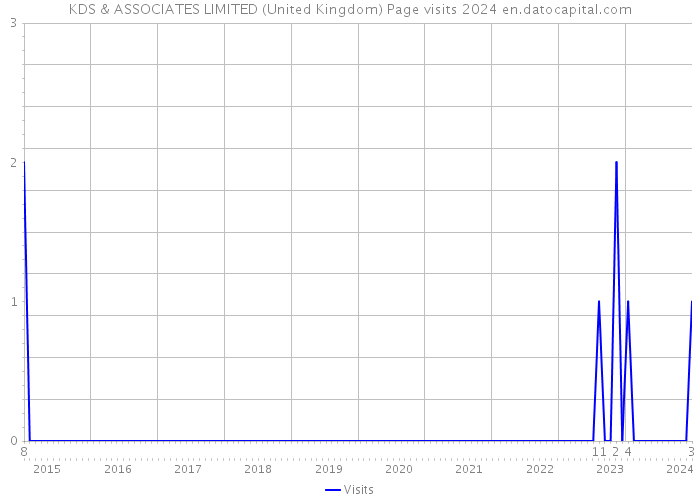 KDS & ASSOCIATES LIMITED (United Kingdom) Page visits 2024 