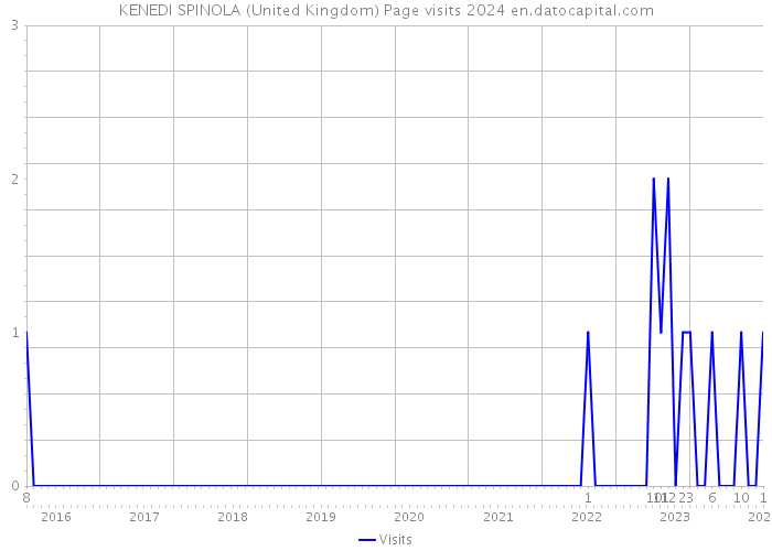 KENEDI SPINOLA (United Kingdom) Page visits 2024 