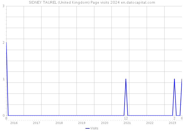 SIDNEY TAUREL (United Kingdom) Page visits 2024 