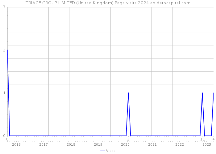 TRIAGE GROUP LIMITED (United Kingdom) Page visits 2024 