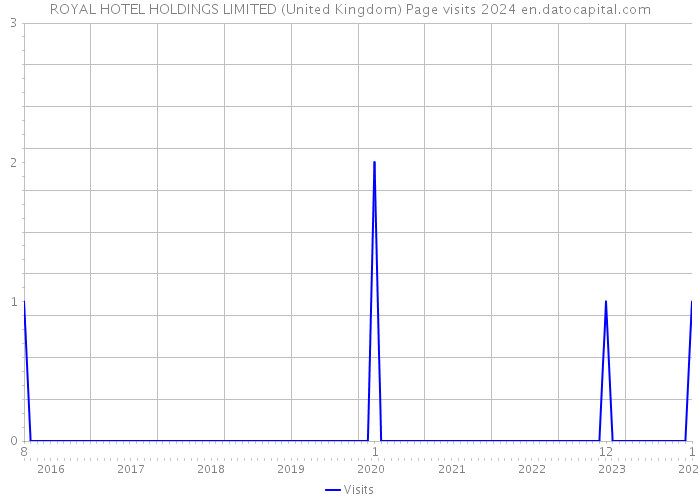 ROYAL HOTEL HOLDINGS LIMITED (United Kingdom) Page visits 2024 