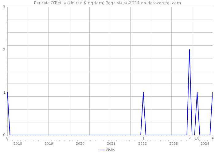 Pauraic O'Reilly (United Kingdom) Page visits 2024 