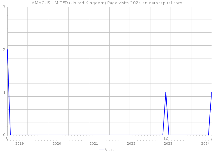 AMACUS LIMITED (United Kingdom) Page visits 2024 