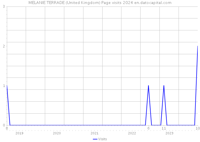 MELANIE TERRADE (United Kingdom) Page visits 2024 