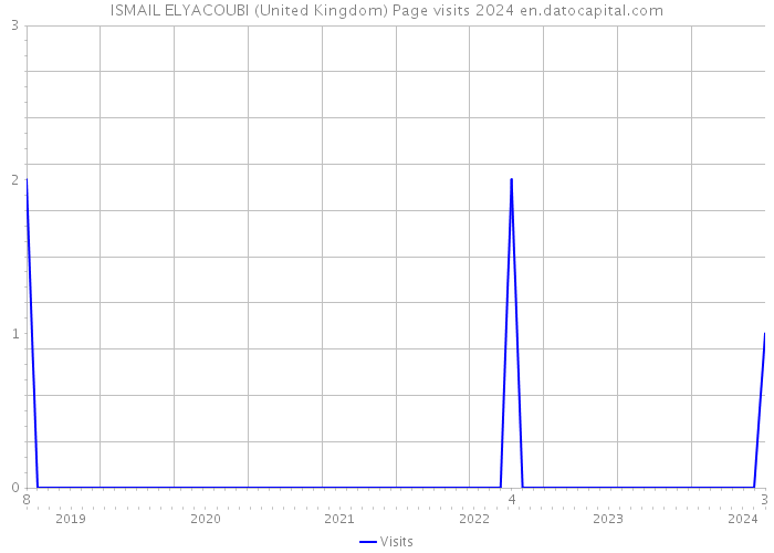ISMAIL ELYACOUBI (United Kingdom) Page visits 2024 