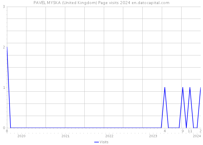 PAVEL MYSKA (United Kingdom) Page visits 2024 