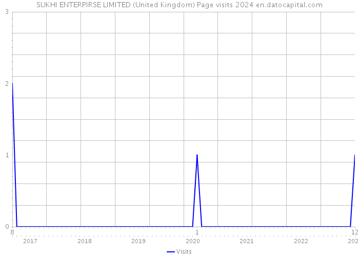 SUKHI ENTERPIRSE LIMITED (United Kingdom) Page visits 2024 
