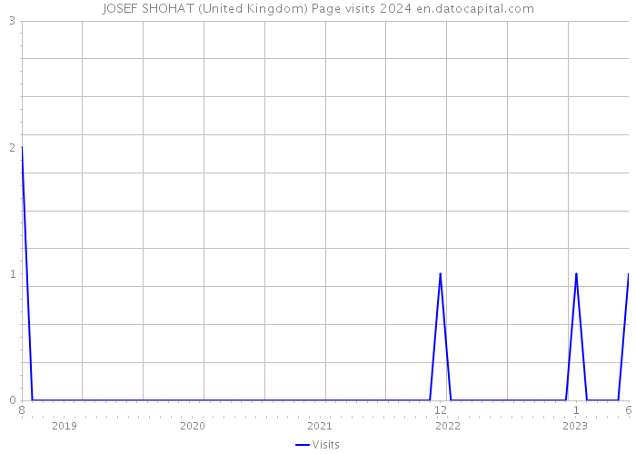 JOSEF SHOHAT (United Kingdom) Page visits 2024 